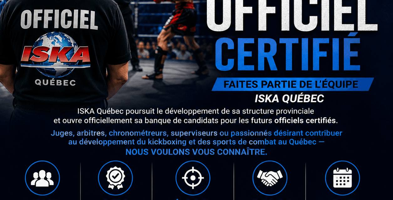 ISKA Québec ouvre officiellement sa banque de candidats officiels