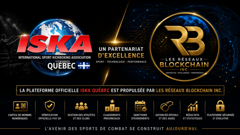 Les Réseaux Blockchain inc., partenaire technologique officiel d’ISKA Québec